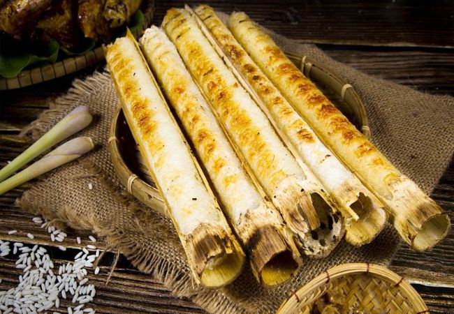 Cơm Lam Thịt Nướng Ống Tre - Đặc Sắc Món Ăn Địa Phương Tây Giang